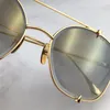 LuxuryPilot Occhiali da sole GoldGold Flash Lens Gafas de sol Occhiali da sole firmati Shades UV400 lente talon due occhiali New1611470