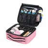 Профессиональный чехол для макияжа с розой, полный косметологический дорожный чемодан для маникюра, женская косметичка-органайзер для женщин275n