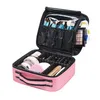 Rose Flower Professional Makeup Case Full kosmetolog Travel Suitcase For Manicure behöver kvinnor kosmetisk väska arrangör för kvinnlig