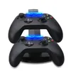 Hot Dual Ładowanie Stoisko Ładowarka USB Dock Station do PlayStation Dualshock 4 PS4 Xbox One Kontroler Uchwyt Mount Gamepad Led Light Airplane