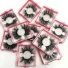 Wholesale Square Box 25mm False Eye Lashes Handmade Thick Eyelashes Extension Sexy Natural Soft Mink Eyelashes