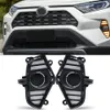 1 par DRL LED Dayme Running Light Waterproof med flödesgul bländsignalstötfångare för Toyota RAV4 2019 2020 2021 2022