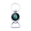 12 Control Keychains Teken bierflesopener sleutelhanger ring Ring Keychain mode -accessoires Drop Ship 340115