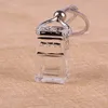 Cube perfume bottle Car Hanging Perfume Rearview Ornament Air Freshener For Essential Oils Diffuser Fragrance Empty Glass Bottle9757736