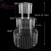 Acrylic Cupcake Tower Stand 3 Tier Round with Hanging Crystal Beaded Chandelier Cake Stand wedding Party Cake Display Tower