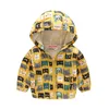 Kinder Tops Reißverschluss Jacken Kinder Jungen Mädchen Cartoon Kapuzenjacke Frühling Blumendruck Mantel Camouflage Langarm Baby Oberbekleidung D21803