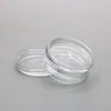 3 gram plastik pot kavanozları şişe 3ml Kozmetik makyaj kremi için kapaklı küçük kaplar göz farı çiviler toz takı mumu