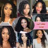 1 pièces déesse Locs Crochet Dreadlocks Extensions de cheveux Kanekalon Jumbo redoute coiffure Ombre bouclés Fauxlocs Crochet tresses 11787930