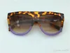 Nowy vintage okulary przeciwsłoneczne CE41026 AUDREY Fashion Sunglass Women Design Big Rame Flap Top Oversize Invasses Leopard2510249