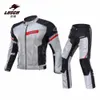 LYSCHY 2019 Motorcycle Jacket Summer Breathable Mesh Moto Road Racing Jacket Men's Motorcycle Protective Gear Clothing Blouson Moto