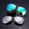 Occhiali da sole da pilota vintage per uomo Donna 62mm Montatura in metallo Fashion Designer Polaroid Shades Occhiali da sole classici da guida n482 con custodie