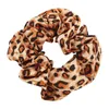 BRand NEW 6Color Women Girls Chiffon Leopard Anello elastico Legami per capelli Accessori Ponytail Holder Hairbands Elastico Scrunchies INS