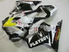 Injektionsform ABS plastmakare för Honda CBR600 F4I 01 02 03 Vit Svarta Fairings CBR600F4I 2001 2002 2003 HW18