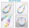 New candy color fashion baby chunky bubblegum handmade girls kids diy rhinestone beads necklace jewelry for child gift2381311