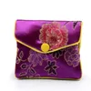 Colorful Chinese Embroidery Earring Bracelets Necklace Cloth Bags Packing Wedding Birthday Favor Party Jewelry Pouch