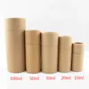 10ML 20ml 30ml 50ml 100ml Kraft Paper Cortboard Paper Offical Bottle Canister Kraft Tube Cylindar Round Jar Packaging Gift Box21666285