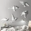 Criativo 3D Resina Bird Home Decoração Decoração Adesivos de Parede Decoração Mobiliário A Pomba da Paz para Mascote Europeu