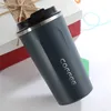 Taza de café de acero inoxidable de 380ml, tazas de café con aislamiento al vacío, termo para exteriores, taza de té y café, envío marítimo