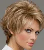 WIG Light Gold Blonde Synthetic Hair Wigs Quality lady's Short Wig