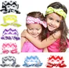 الجملة الطفل تويست رباطات ناعمة عقدة القوس العصابات الشعر العمامة بوي فتاة لينة headwrap bandanas الأرنب الأذن زهرة أغطية الرأس