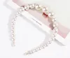 Women Elegant Big Pearls Hairband Beaded Bezel Pearl Headband Hair Accessories Girls Nonslip Hairs Hoop Bezel Headdress2688955