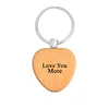 Hot new Heart Shape Wood Keychain Letter Love You Best Mom Best Nana Grandma Boyfriend Mimi Ever Keychain Key Rings Bijoux en bois WCW203