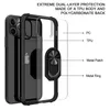 Para iPhone 11 Pro Max XS MAX XR X PC TPU Limpar Phone Case Transparente Protector rígido Capa Magnetic Titular CD Car