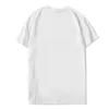 New Mens Hot Designer T Shirt Carta Imprimir Tops em torno do pescoço de manga curta Black White Moda Masculina de alta qualidade Tees
