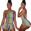 Women cartoon Sweatsuit sexy tie dye 2 piece set sleeveless tank top+mini shorts fashion outfits summer clothes casual jogger suit 3007