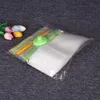 BIG SALE! 500ML Transparent Beverage Bag Packaging Bag Zipper Frosted Clean Thicken Portable Drink Sealing Plastic Bag 100PCS A11