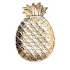 [DDisplay] Porzellan-Gold-Ananas-Schmuckteller, personalisiertes Armband-Organizer-Tablett, kleiner Mädchen-Halsketten-Glamour-Ohrring-Display-Halter