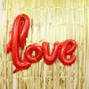 Mode lettres d'amour ballon à hélium grande taille ballons en aluminium fête de mariage décoration fournitures couleurs mélangées