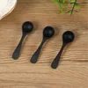 white or black spoon 0 5g plastic measuring spoons whole in china 100pcs lot powder spoons1151169