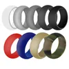 Anel de silicone flexível Banda de casamento Rings confortáveis ​​para joias multicoloras masculinas Will e Sandy Drop Ship