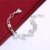 TOP sale 925 sterling silver jewelry sets LS-01.women`s 925 silver plated neckace bracelet set.support Wholesale, retail,mix order,