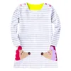 Çocuk Sweatshirt Elbise 2020 Sonbahar Bebek Kızlar Gökkuşağı Nakışları Kız Uzun Uzun Çocuklar039S Sıradan Girl039s Elbiseler7614372
