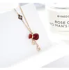 Mode - Version coréenne du collier en acier titane rouge rose or gland collier en or marée populaire qualité filles bijoux cadeau