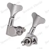 Zestaw Chrome Black Electric Bass Guitar Tuning Pegs Tuners Maszyna Głowice Tuning Buttons Guitar Accessories9673046