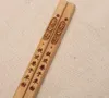 200pair / lot Chinese Bamboo Chopsticks Bambusowy Japoński Prezent w stylu stołowym Darmowe dostosowane logo grawerowania