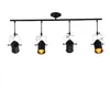 Plafond Retro Industrial Spotlights Minimaliste Rail d'éclairage Mini Hanging spot d'éclairage Noir E27 Plafonnier CresTech