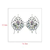 Klejnoty klatki piersiowej Klej Naklejka Tatuaż Boho Body Makeup Decor Crystal 3D Scena Rhinestone Flash Gems Kwiat Star Design Festival Party Jewelry