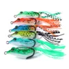 66pcs Soft Tube Bait Пластиковые Приманки Рыбалка Лягушка Приманки тройниками Мини Лягушка Приманки Приманки 5.5CM Искусственная Мягкая 12,8 г Bait