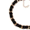 Gros-designer luxe géométrie exagérée multi cercles métalliques satin collier tressé collier déclaration tour de cou pour femme