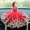 Creative Car Decoration Flower Doll Handmade Wedding Display Toys Fake Flower Wreath