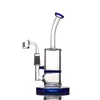 Narguilés Verre Bong Dab Rig Conduites d'eau 8 "de hauteur 5 mm d'épaisseur Quartz Banger Honeycomb Perc Rose Bongs Heady Mini Pipe Cire Huile Rigs Bubbler