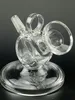 3Inch Mini Hand Glass Water Pipes Inline Perc Dab Rigs Bong avec Bowl Hookah Facile à transporter