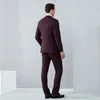 Suits Xaile Claret Mens Smoking Noivo terno do casamento formais Homens smoking preto e casacos vermelhos (jaqueta + calça + laço)