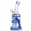 Klein Recycler Bong Nargile Nargile Sigara Aksesuarları Beher Heady Cam Petrol Kuleleri Nargile Benzersiz Su Bongs Ile 14mm