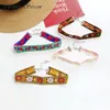 Fashion Ethnic Style Necklace Simple Floral Embroidery Texture Clavicle Chain Everyday Wear Rhyme Sen Girl Fabric handmade Chokers