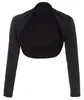 Kvinnor Kort Jacka Veste Outwear Femme Bolero Bridal Långärmad Damkläder Outwear Formell Open Shrug Coat Crop Tops